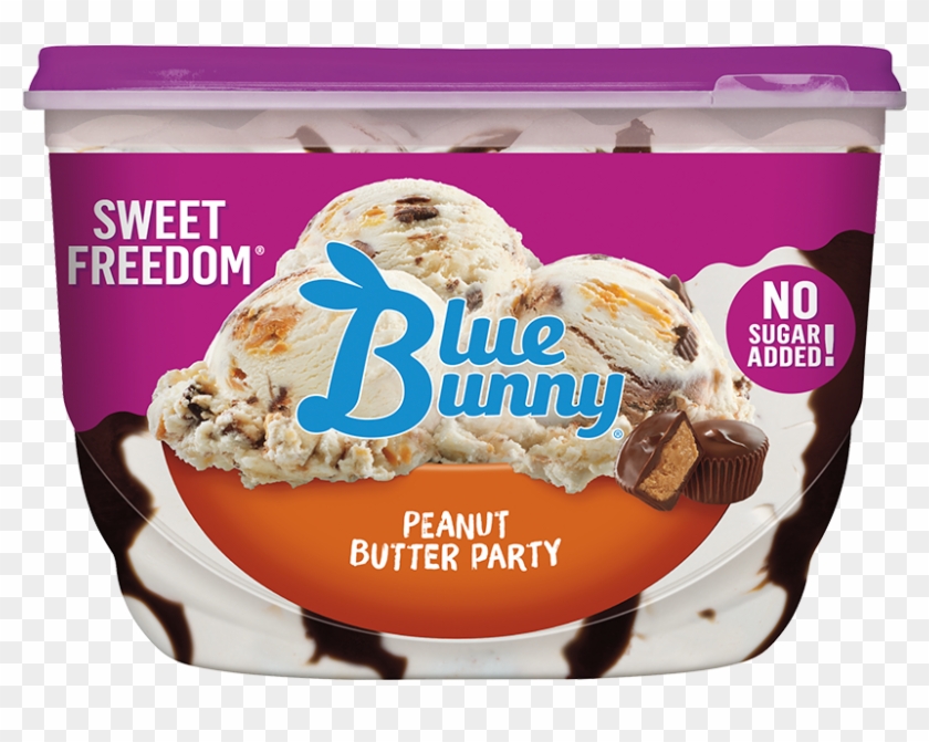 Sweet Freedom® Peanut Butter Party - Blue Bunny Vanilla Cupcake Ice Cream Clipart #1775138