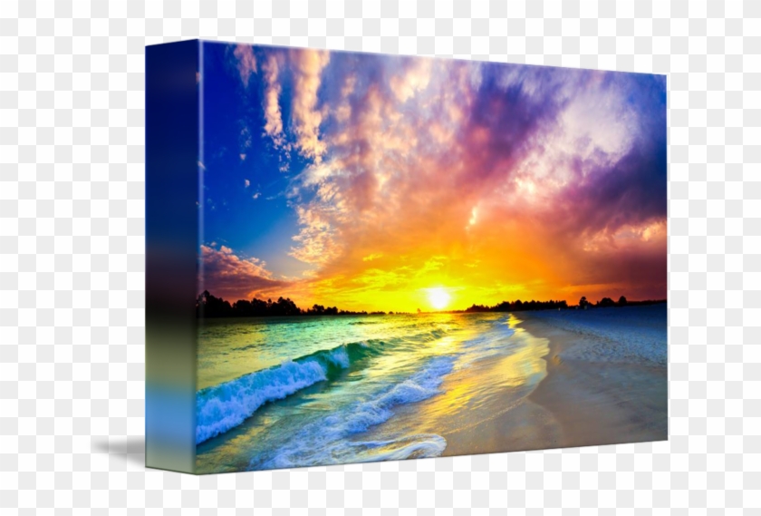 Purple Sunset By Eszra Tanner - Canvas Clipart #1775312