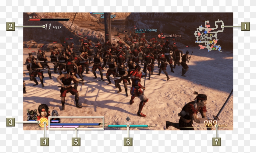 Mini-map Hit Count Magic Gauge Unity Magic Gauge Health - 無双 Orochi3 合体 神 術 ゲージ Clipart #1775538