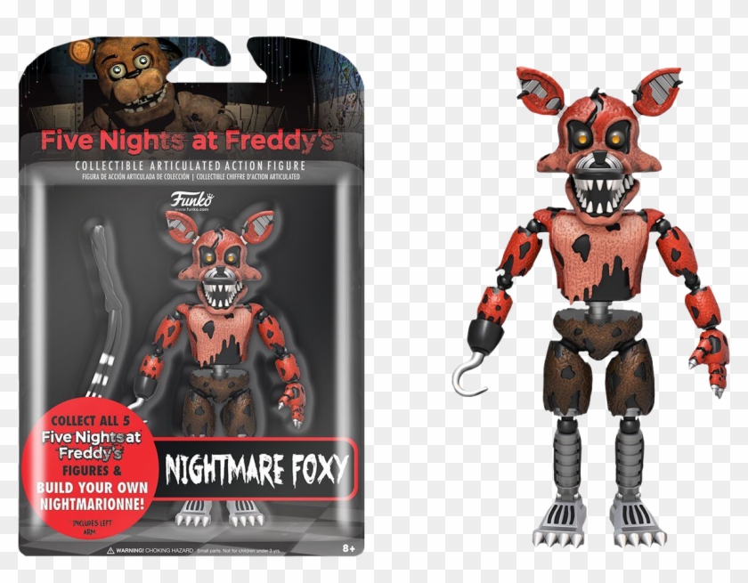Five Nights At Freddy's - Nightmare Foxy Action Figure Clipart