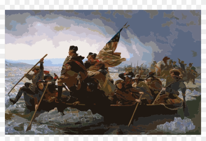 Png Freeuse Crossing New Jersey The Delaware Washingtons - James Monroe In War Clipart #1776171