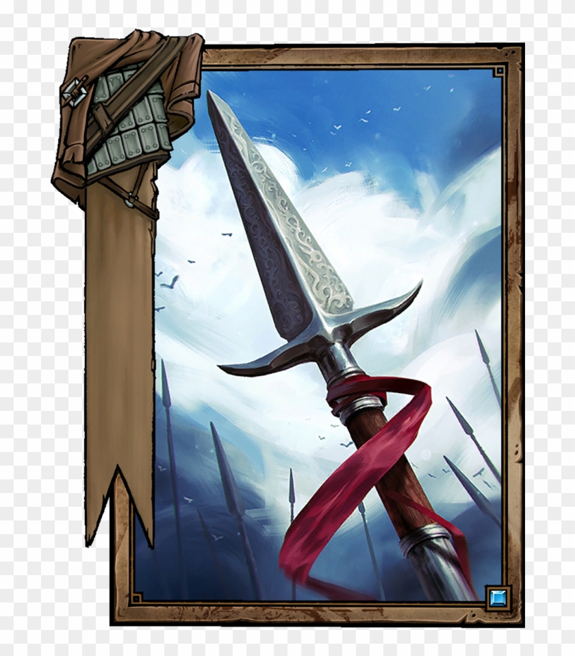 Mastercrafted Spear - Gwent Spear Clipart #1776420
