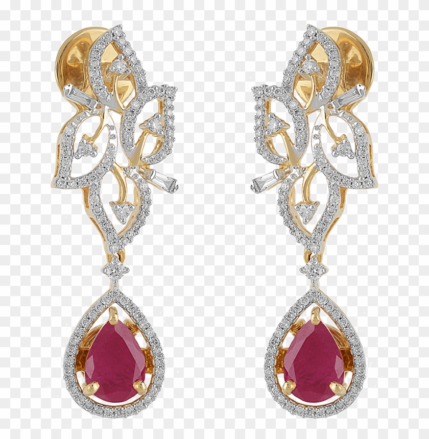 Diamond Earring Png - Earrings Clipart #1776653