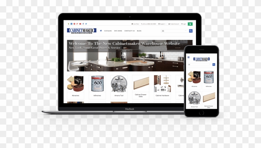 Cabinetmaker Warehouse Ecommerce Website Thumbnail - Iphone Clipart