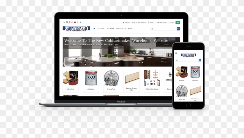 Cabinetmaker Warehouse Ecommerce Website Thumbnail - Iphone Clipart #1776834