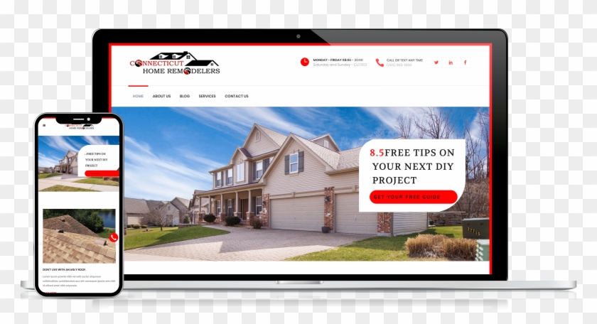 Ct Remodelers Hired Develomark For A Website Design - House Clipart #1776838