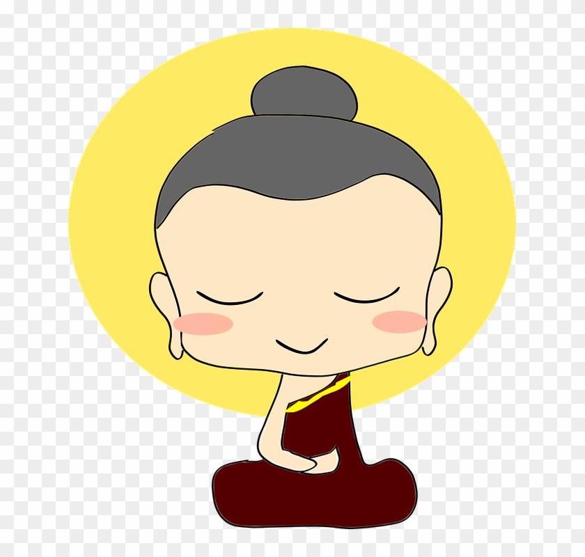 Buddhism Dalai Free Vector Graphic On Pixabay - Buddha Clipart - Png Download