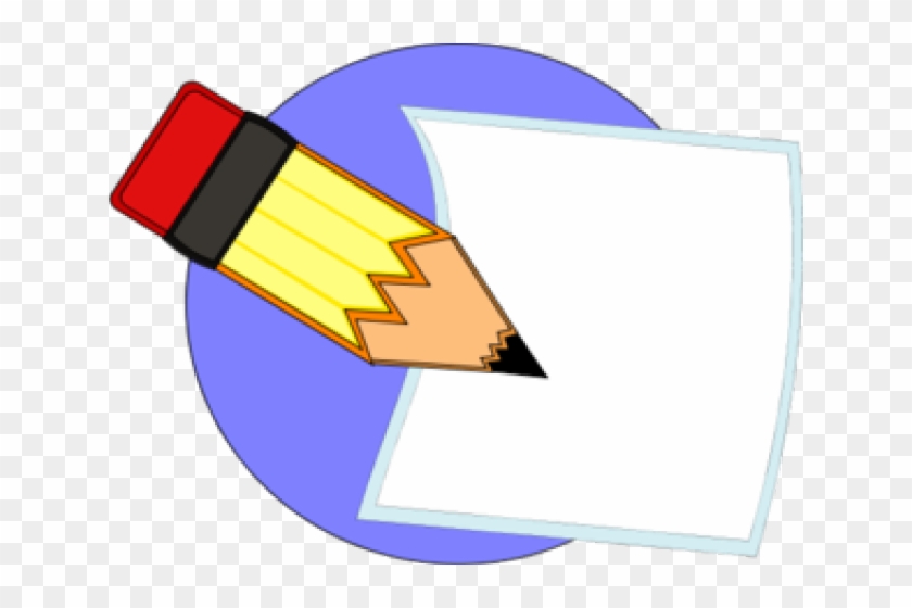 Writing On Paper Clipart - Pencil And Paper Png Transparent Png