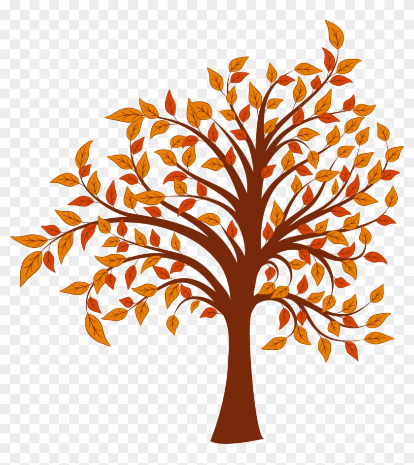 Clip Art Trees - Autumn Tree Clipart Png Transparent Png #1777696