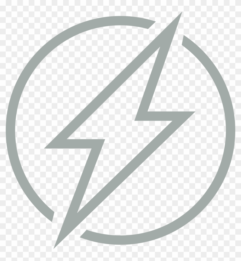 Lightning Bolt Grey - Renewable Energy Clipart