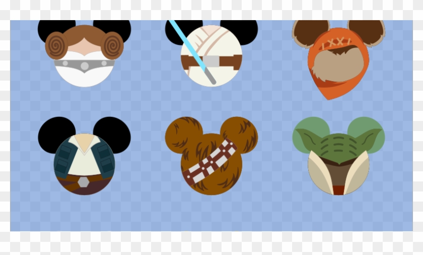 Luke Skywalker Clipart Han Solo Chewbacca - Han Solo Mickey Ears - Png Download #1778103