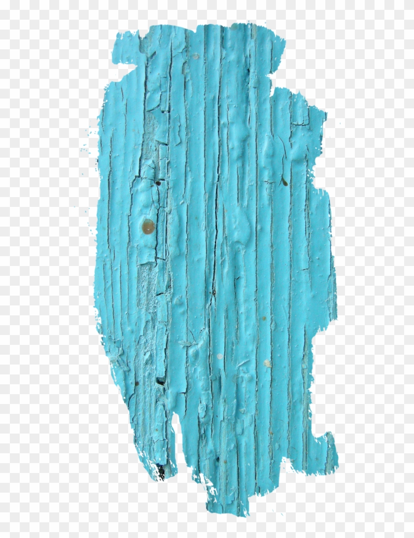 Blue Wood Plank Piece - Wood Clipart #1778353