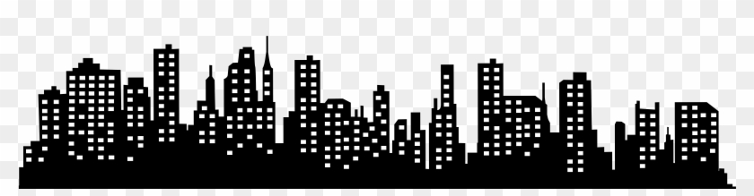 8000 X 1757 10 - Skyline Clipart Transparent - Png Download #1778355