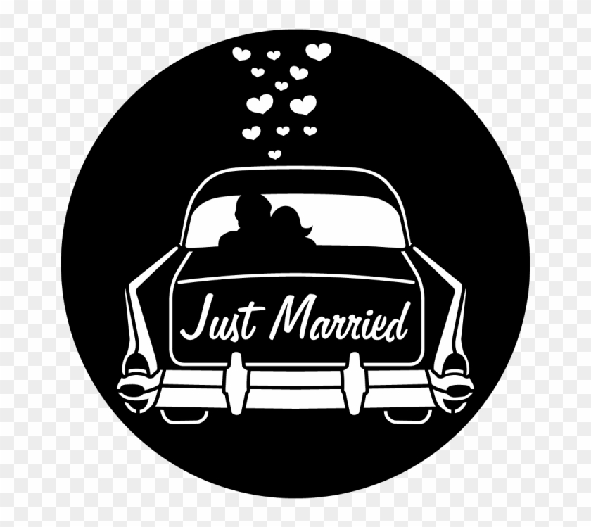 Wedding Getaway Car - Wedding Car Silhouette Png Clipart #1778484