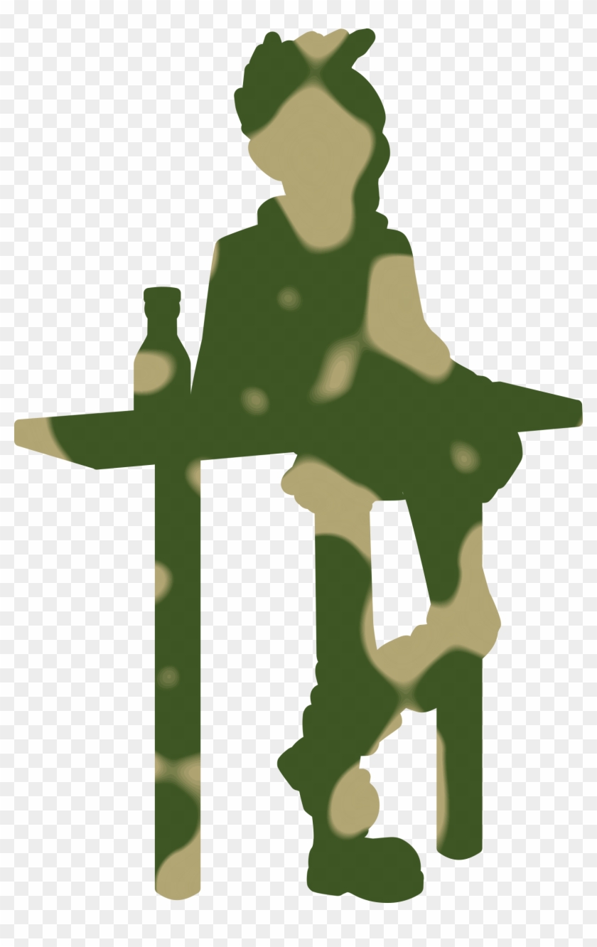 This Free Icons Png Design Of Punk Khaki Coloured Silhouette Clipart #1778725