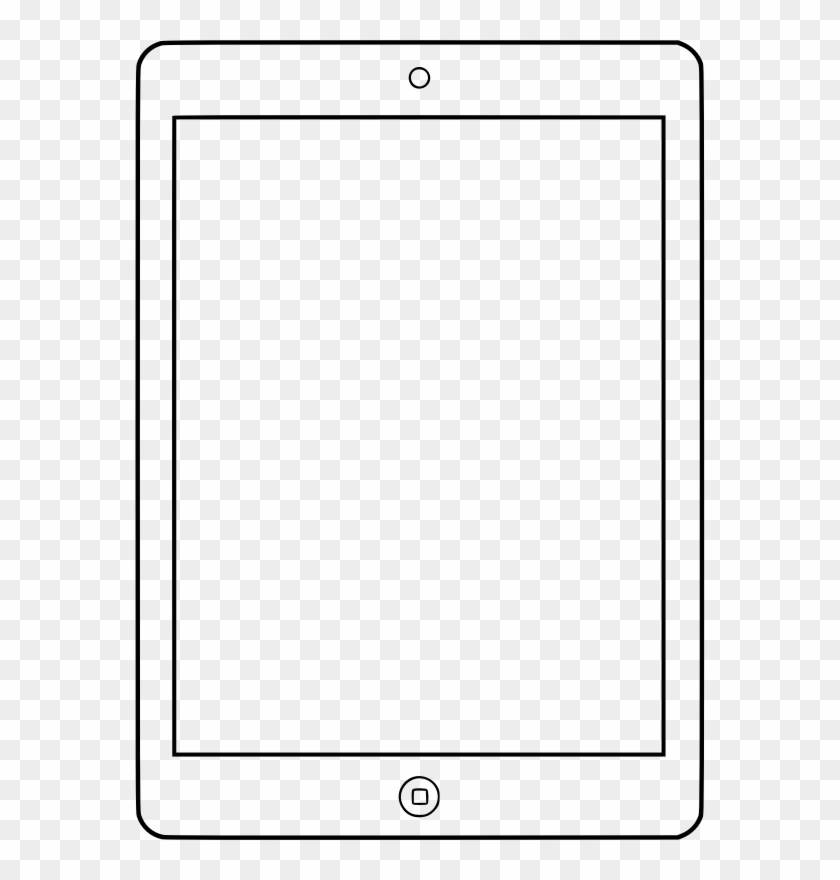 Clipart Royalty Free Stock Collection Of Ipad And White - Ipad Clipart Black And White - Png Download #1778807