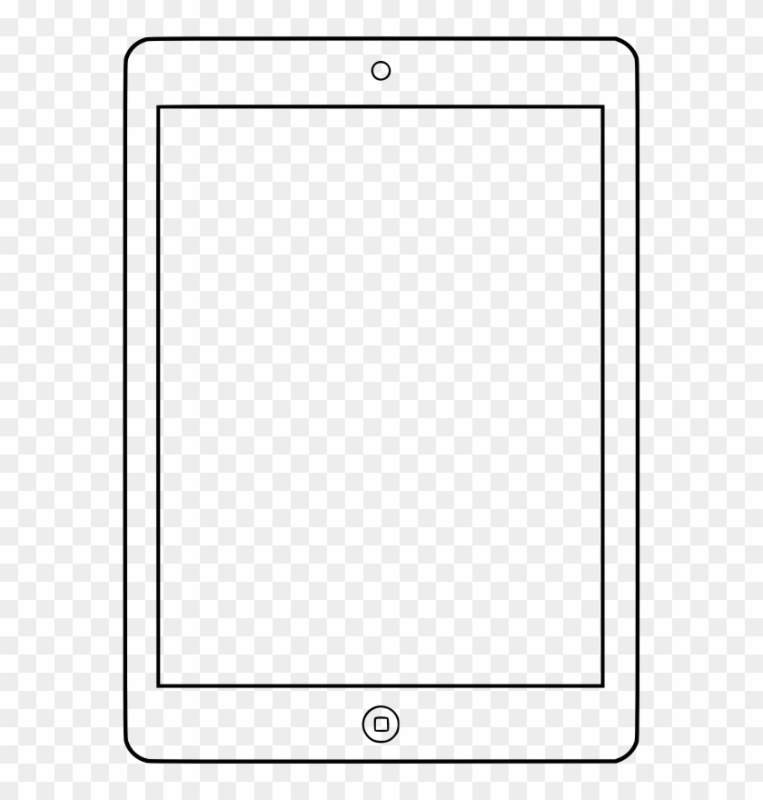 Clipart Royalty Free Stock Collection Of Ipad And White - Ipad Clipart Black And White - Png Download