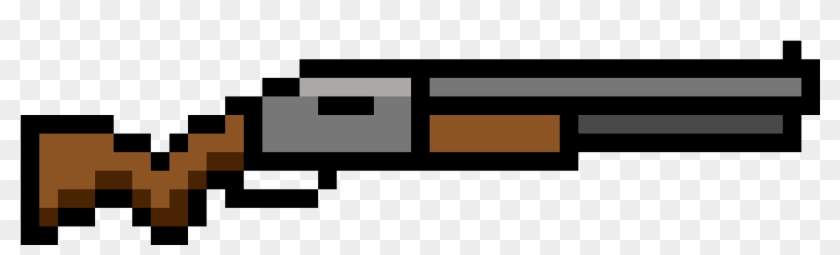 Fortnite Pump Shotgun - 8 Bit Gun Clipart
