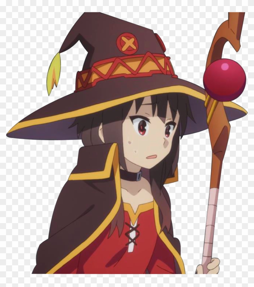 528kib, 852x926, Shocked Megumin - Gif Anime Konosuba Clipart