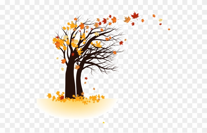 Autumn Trees, Autumn Leaves, Autumn Painting, Tree - Árbol Otoño Acuarela Png Clipart