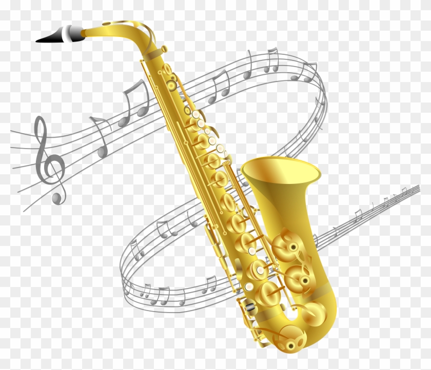 Saxophone Clipart Small - Transparent Background Saxophone Clipart - Png Download #1781038