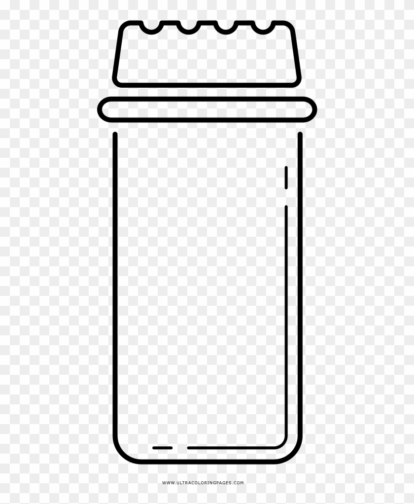 Salt Shaker Coloring Page - Parallel Clipart