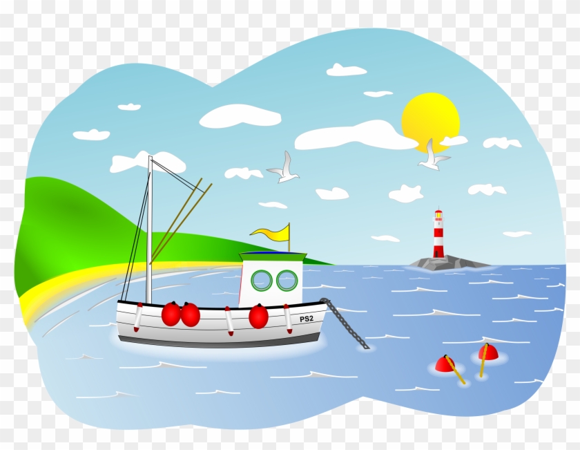 This Free Icons Png Design Of Coastal Fishing Boat Clipart #1782738