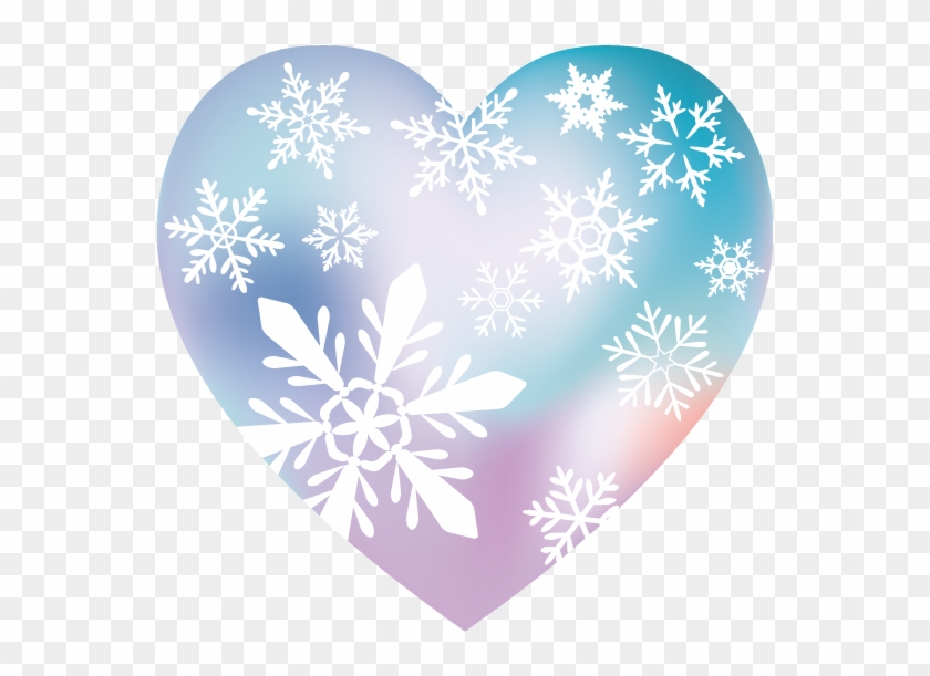 Kisspng Snowflake Crystal Heart Winter Heart Snowflake - 雪 の 結晶 ハート イラスト Clipart #1782745