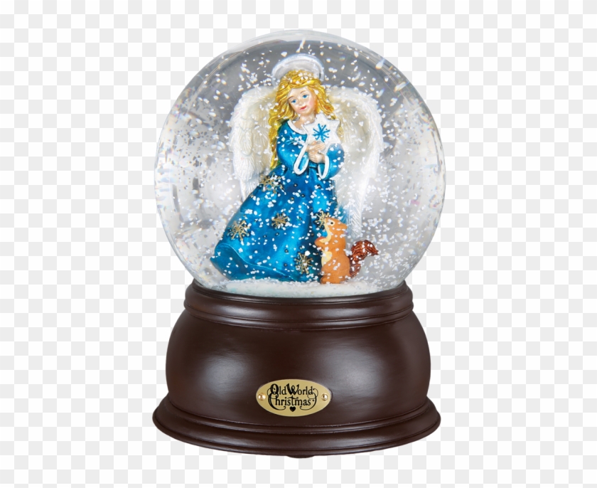 Snowflake Angel Snow Globe - Garden World Christmas Decoration Clipart #1782795