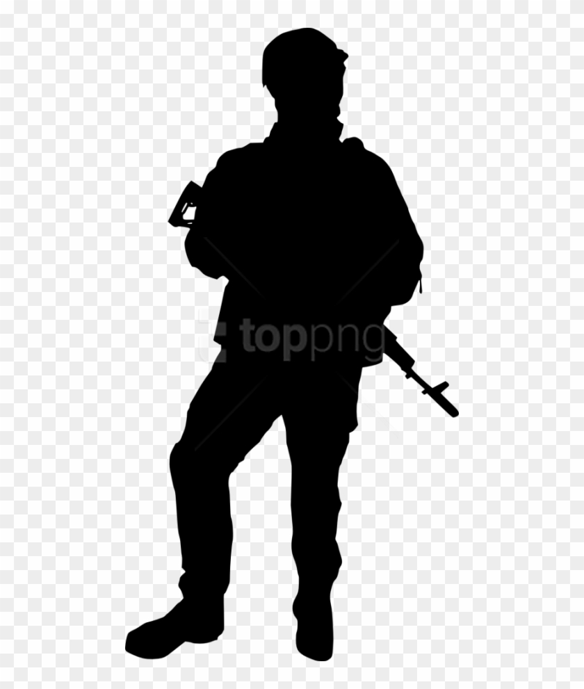 Free Png Soldier Silhouette Png - Soldier Silhouette Transparent Background Clipart