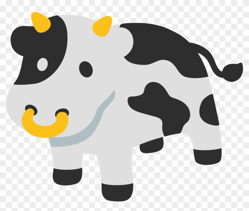 Clipart Cow Emoji - Cow Emoji Png Transparent Png #1783356