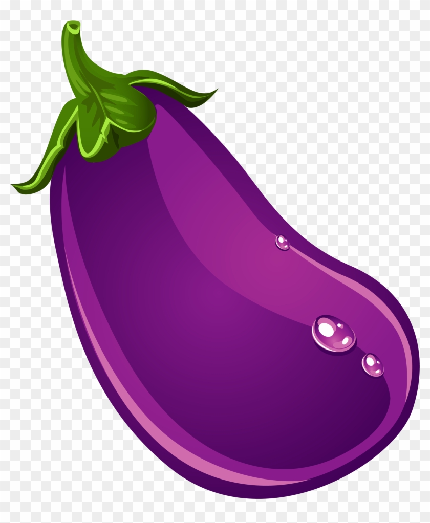Eggplant Clipart Fruit - Eggplant Vector - Png Download