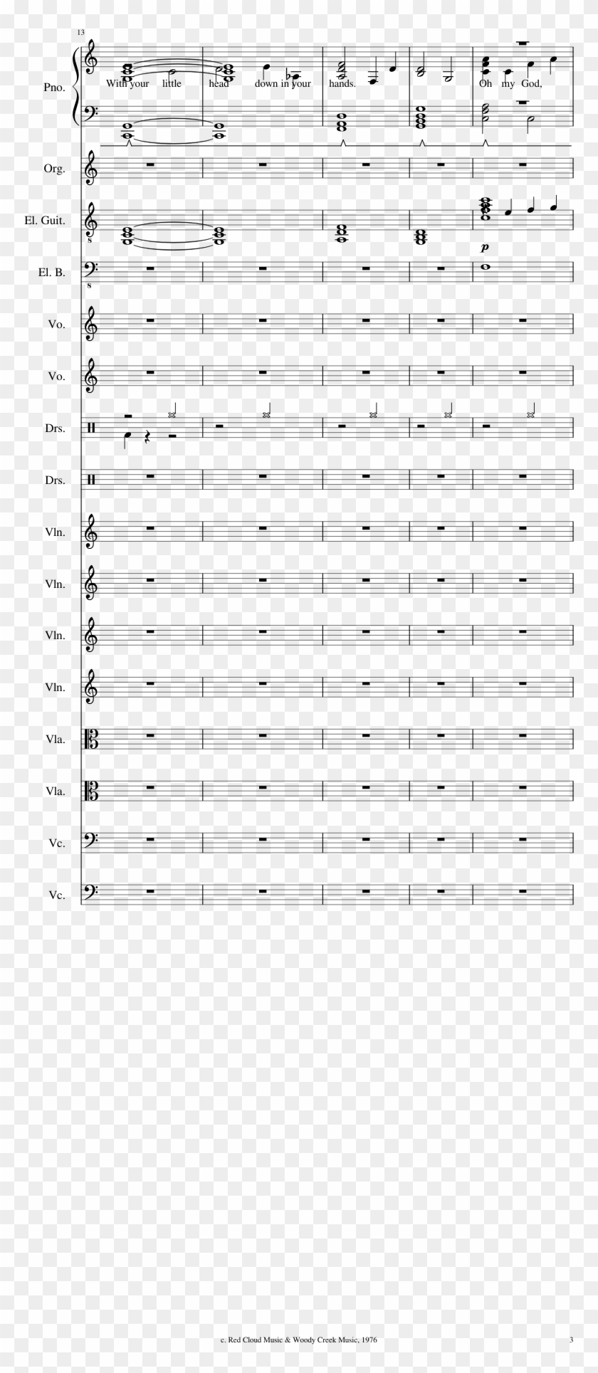 Wasted Time Sheet Music Composed By Words And Music - Colorfulness Clipart