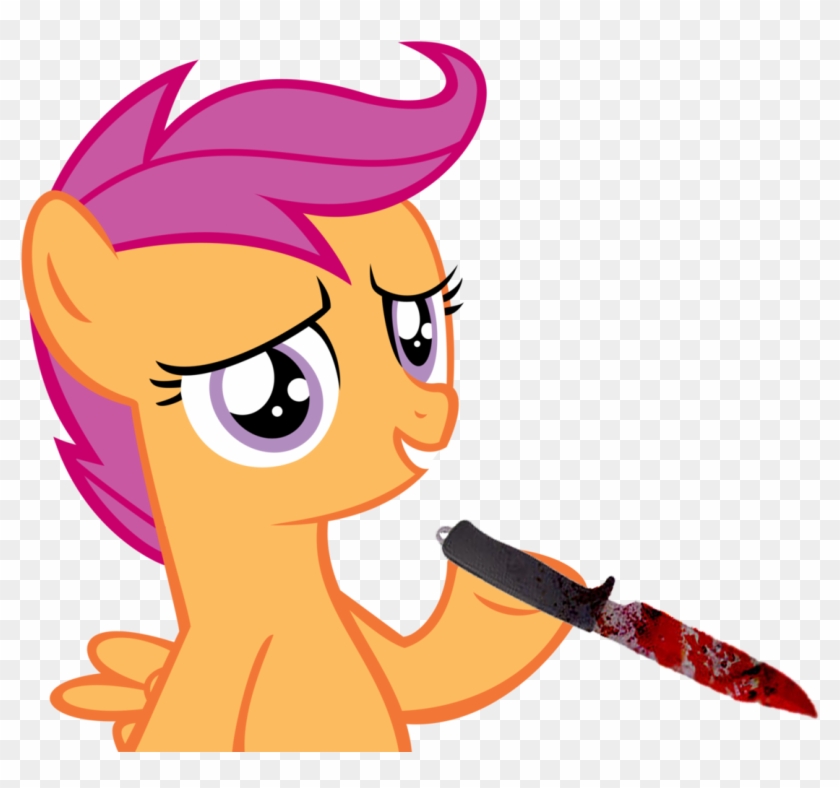 Blood, Bloody Knife, Female, Knife, Pegasus, Pony, - Mylittlepony Clipart