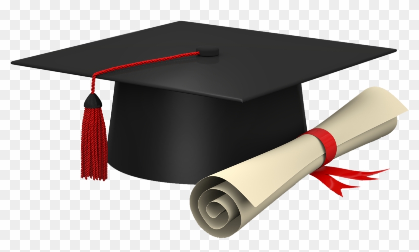 Graduation Cap And Scroll Clip Art To Print Pictures - Degree With Cap Png Transparent Png