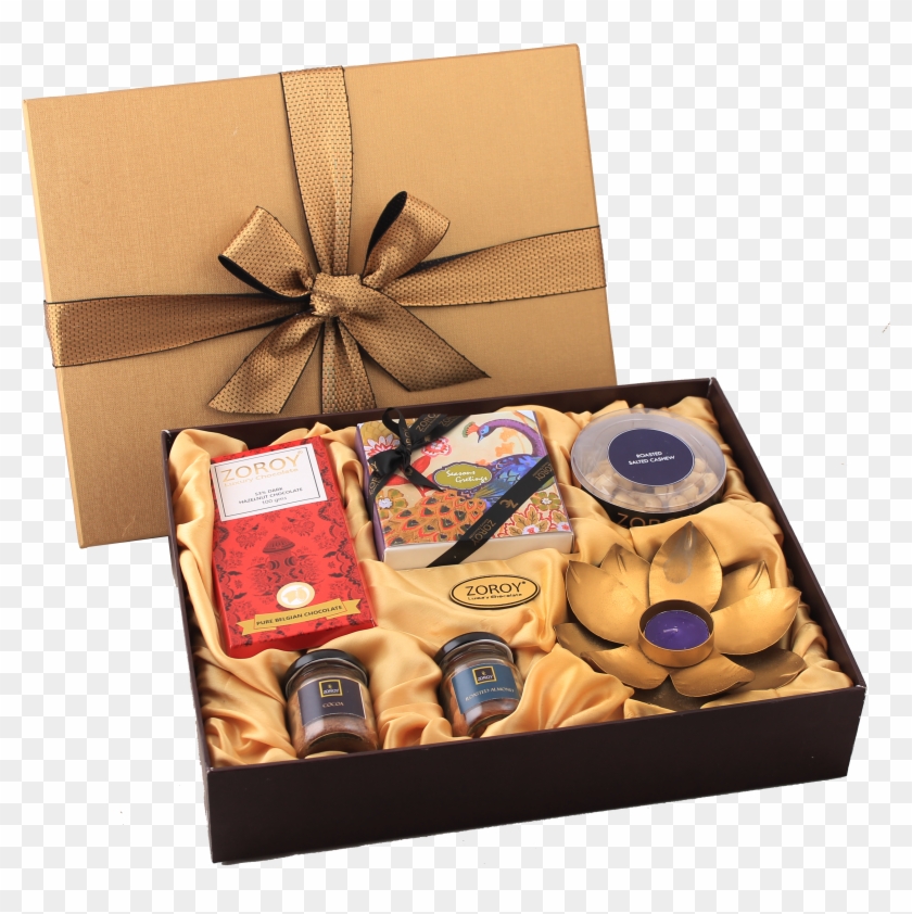 Diwali Medium Festive Box Of Assorted Dry Fruits And - Diwali Dry Fruit Box Clipart #1784867