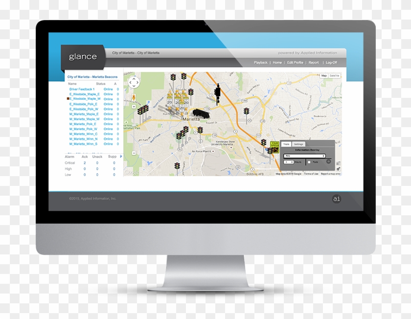 Glance Desktop Screen Clipart