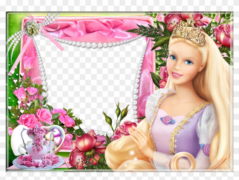 Barbie Dibujos - Barbie In Picture Frame Clipart