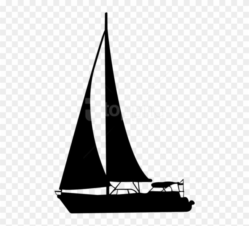 Free Png Sailing Boat Silhouette Png Png - Sailing Boat Silhouette Png Clipart #1785671