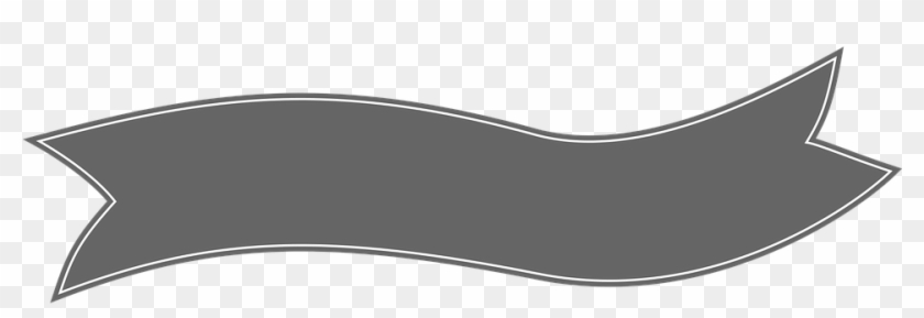 Black Ribbon Banner Png - Gold Ribbon Glitter Banner Clipart
