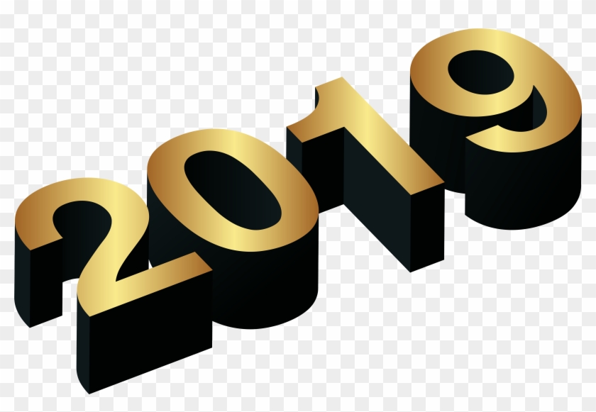 2019 Gold Black Png Clip Art Image - New Year 2019 Png Background Transparent Png #1785839