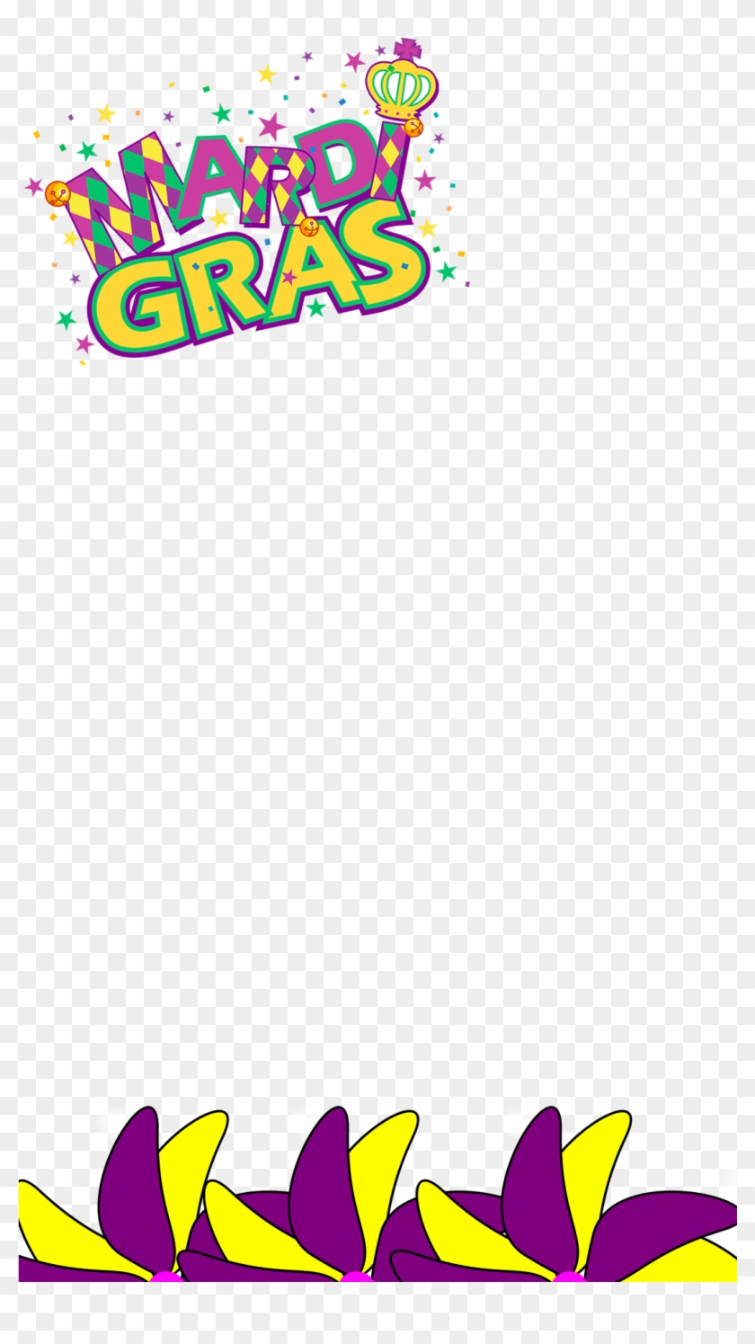 Snapchat Filters Clipart Geofilter - Mardi Gras Snapchat Filter - Png Download