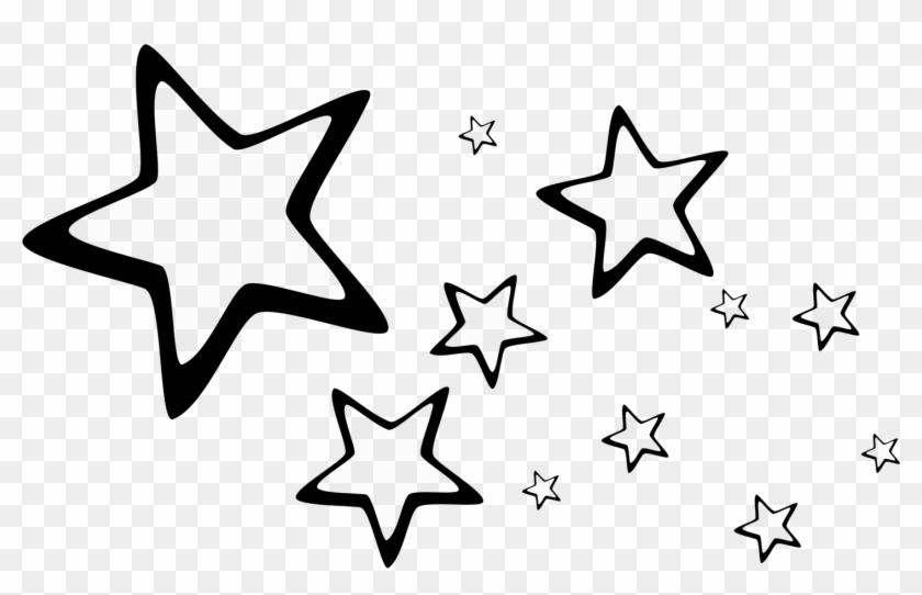 Brush Png Stars By Ipanconleche - Stars In The Sky Clipart Black And White Transparent Png