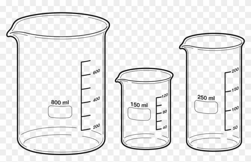 File - Beakers - Svg - Vaso De Precipitado De Laboratorio Dibujo Clipart