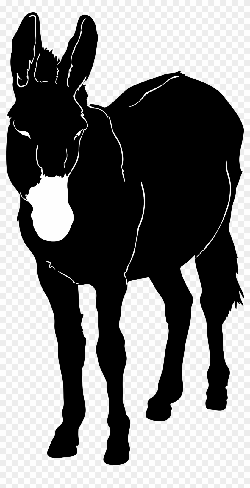 Drawing Donkey Silhouette - Mules Silhouette Clipart
