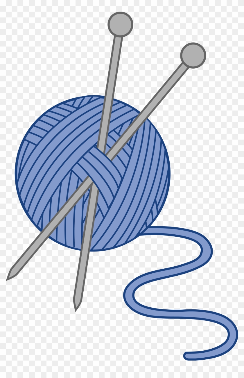 Free Banner Free Download Images Heart Yarn Knitting - Knitting Needles Clip Art - Png Download