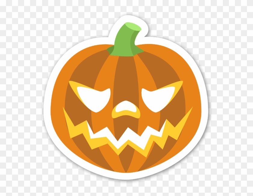 Jack O Lantern Sticker Clipart #1786751