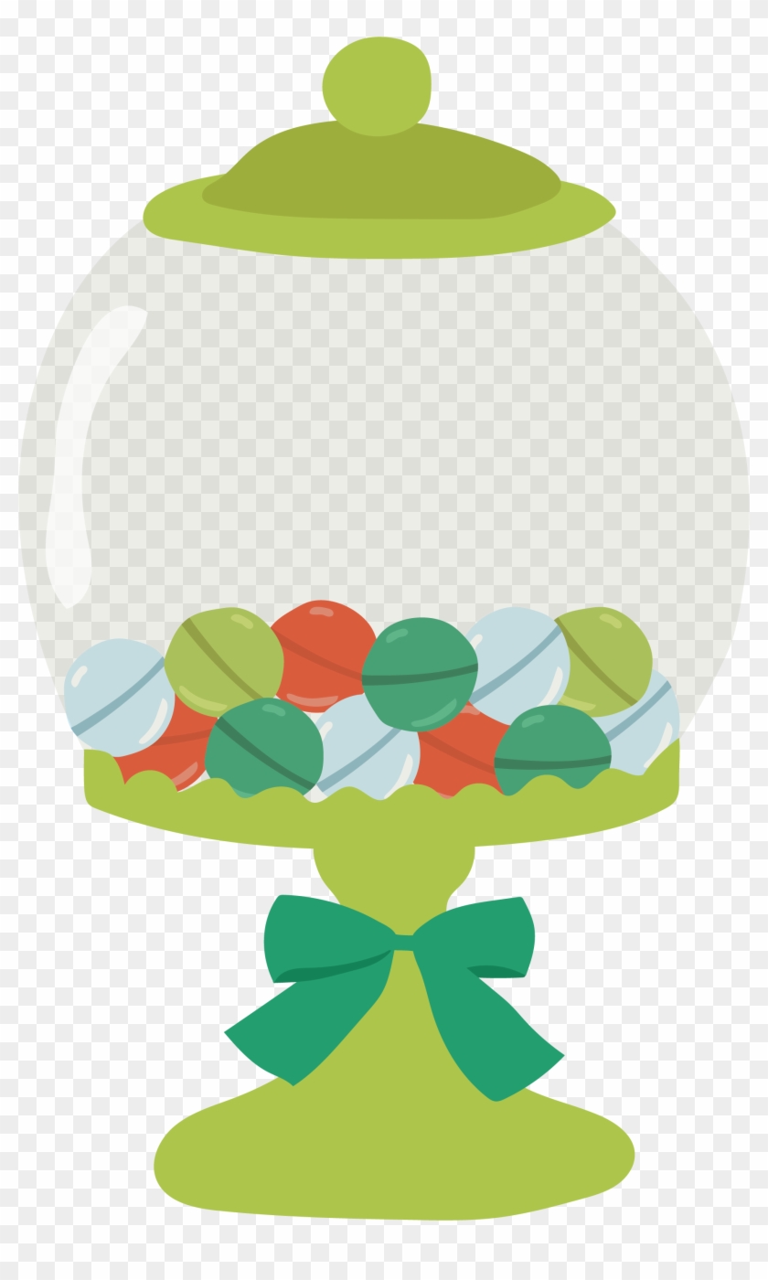 Cotton Candy Lollipop Clip Art - Glass Candy Jar Clip Art - Png Download