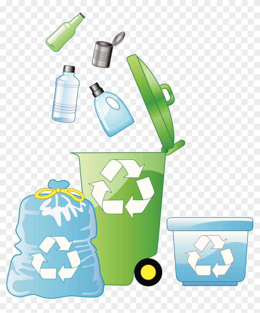 Plastic Bag Paper Recycling Waste Bin Bag - Plastic Bags Recycling Clipart - Png Download