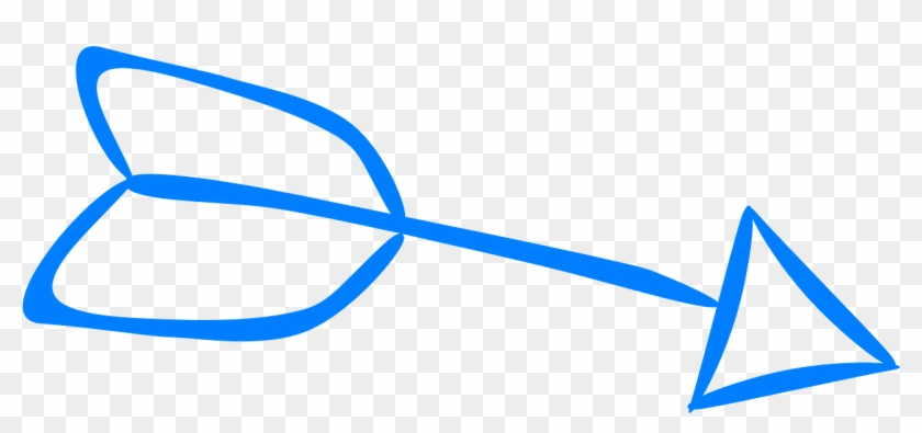 Blue Doodle Arrow Png Clipart